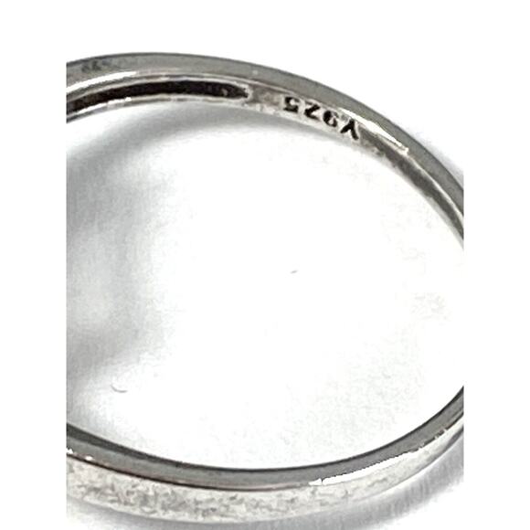 925 Sterling Silver Ring Citrine Rectangular 2.12g Size 7 - Picture 15 of 16